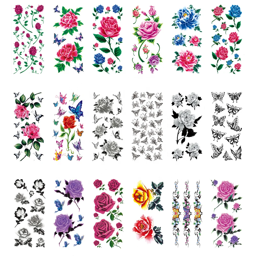 

M Tattoo Catalog premium texture temporary sexy tattoo stickers, Cmyk