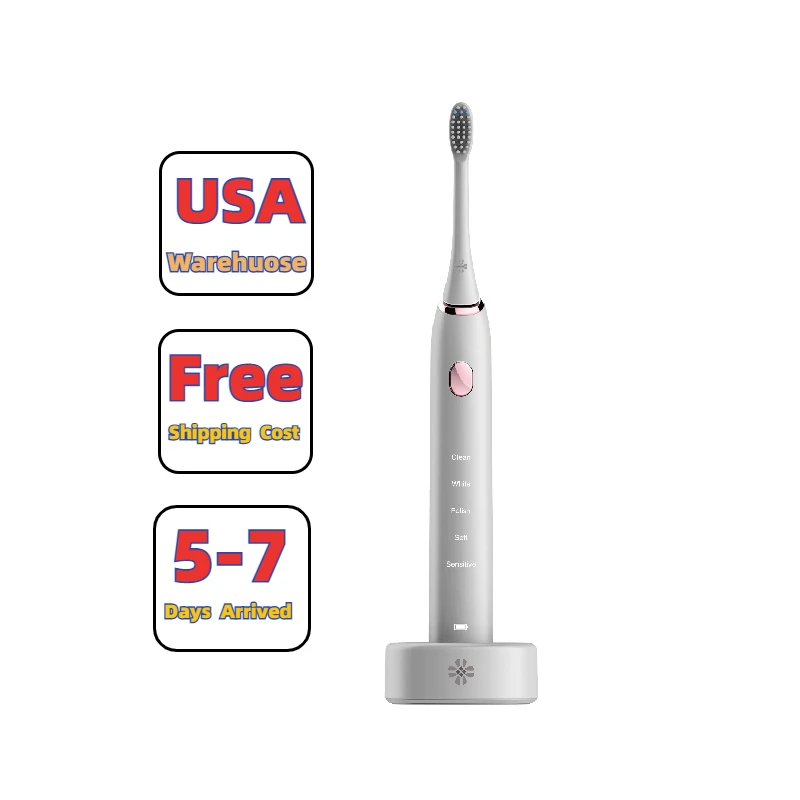 

Free Shipping Usa Warehuose Cheap Bulk Black Ultrasonic Toothbrush Electric Toothbrush Ultra Sonic Whitening Tooth Brush, White/black, oem is available