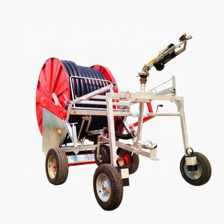 
Hose Reel Sprinkler Irrigation Machine With Travelling Big Rain Gun 