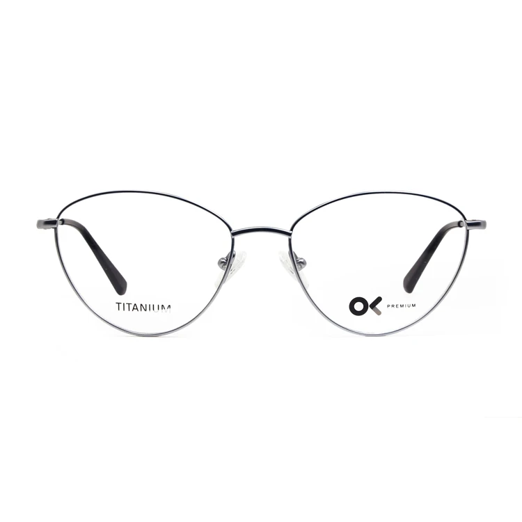 

99306 C3 Fashion Cat Eye Titanium Eye Optical Glasses, 4 colors