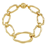 

Fashion womens jewelry Magnetic 18k gold big Link Chain Bracelet For Men