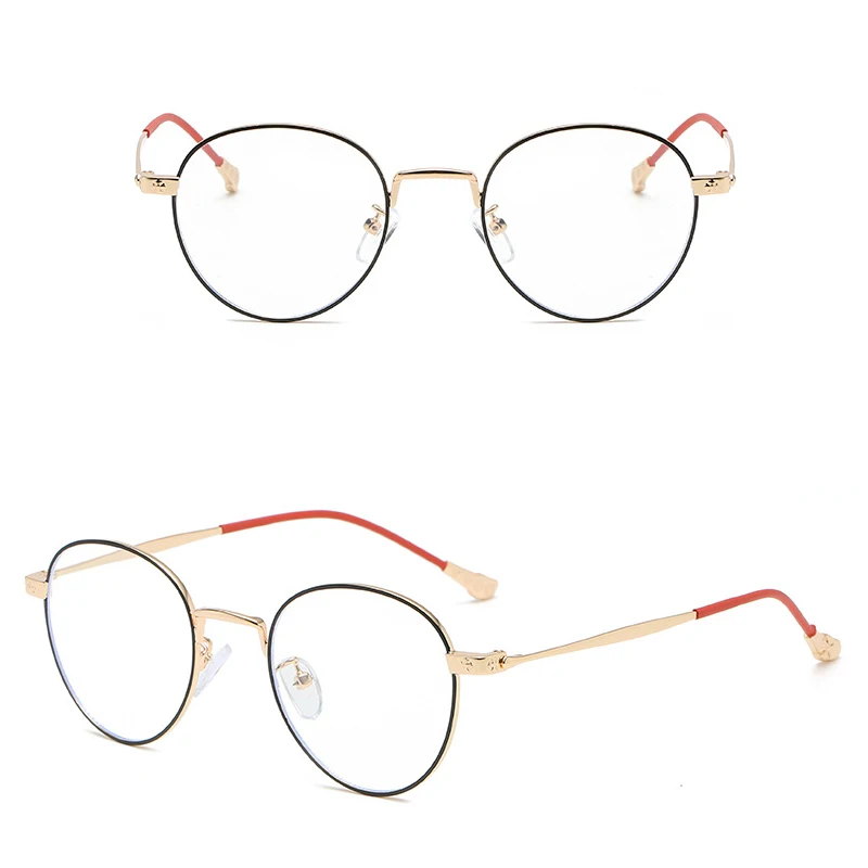 

El nuevo marco redondo de metal plano espejo gafas moda marco para hombres glasses