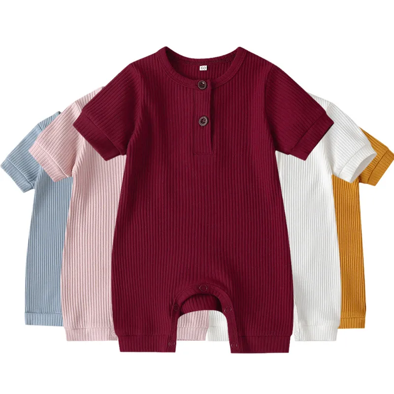 

Summer knitted babies items clothing kid pajamas clothes toddler bodysuit infant jumpsuit boy girl mamelucos newborn baby romper, Picture shows