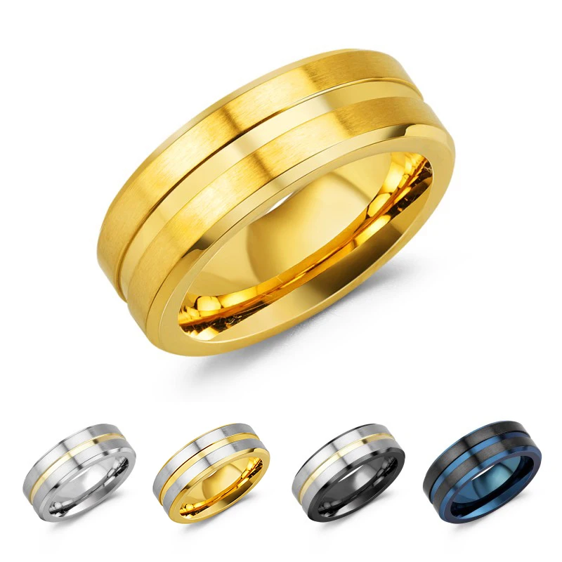 

High Quality Simple Design Allergy Free Stainless Steel Jewelry Rings For Women Men