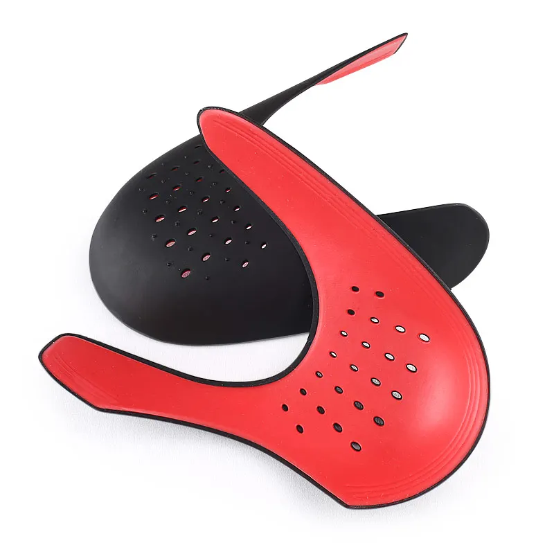 

hot sale cuttable tpu and gel sports shoes crease protector sneaker double layer shields shoe tree, Black red, black yellow