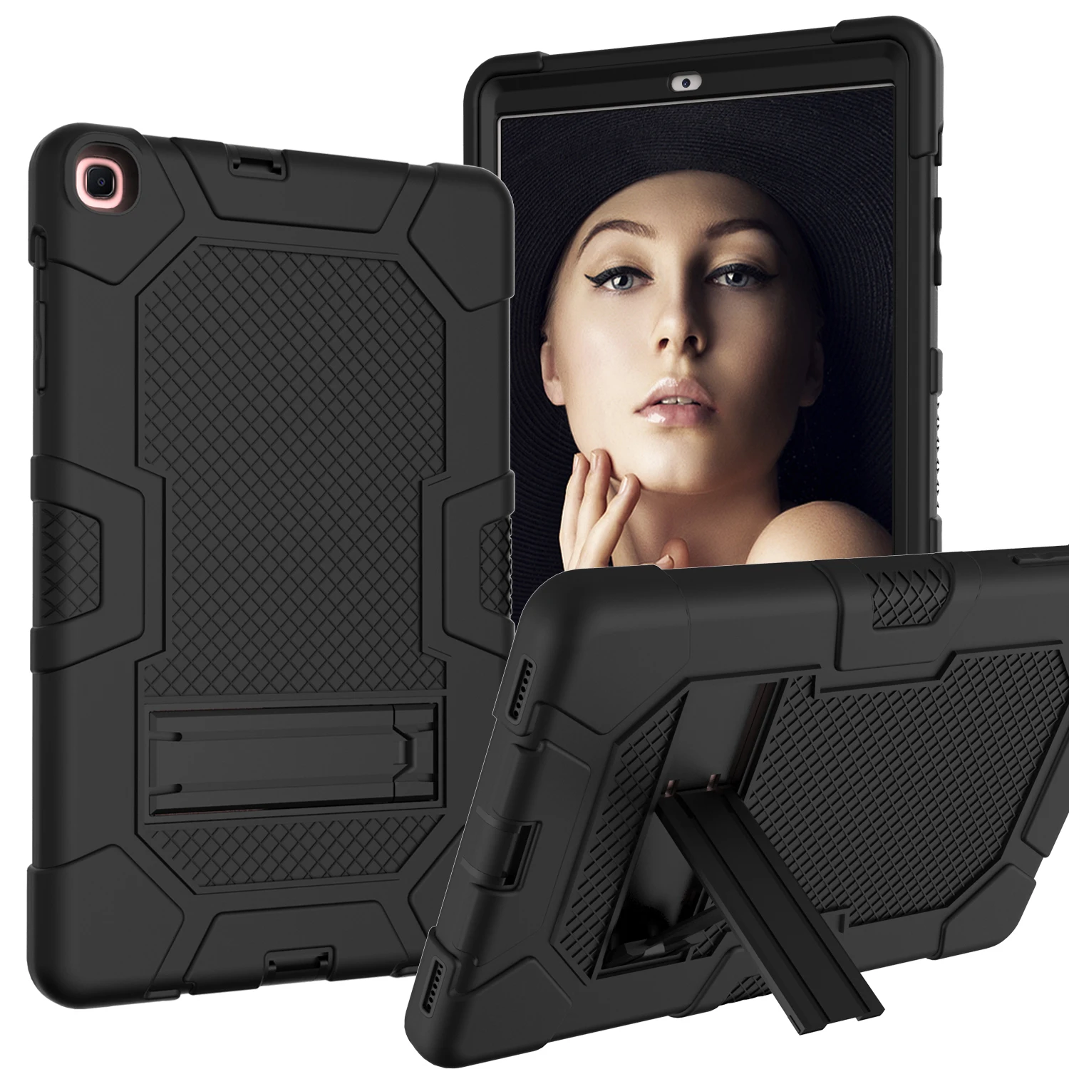

Heavy Duty Case For Samsung Galaxy Tab A 10.1 Inch T510 /T515 Rugged Tough Armor Defender Shockproof Kickstand Tablet Cover