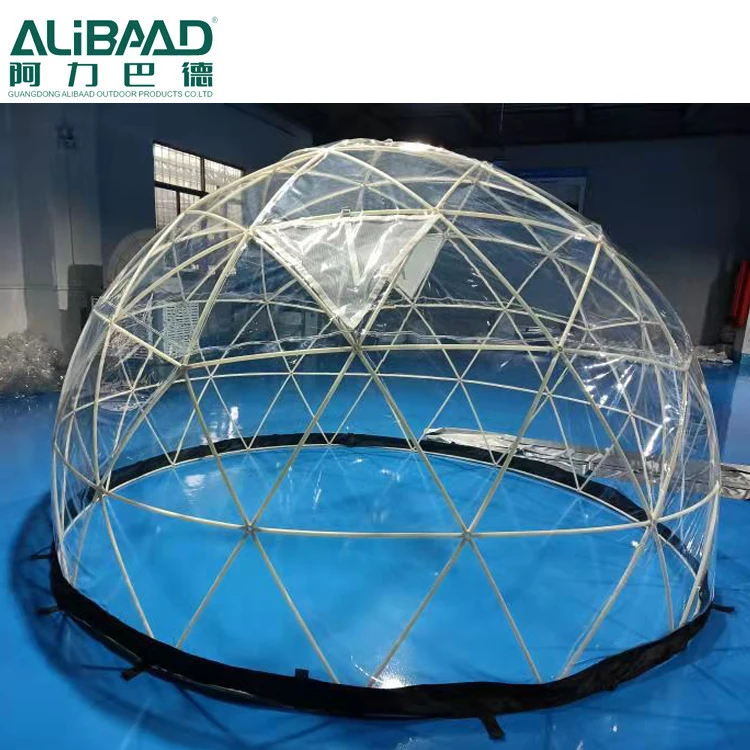 

outdoor igloo dome tents for dining/cafe 6-8 person dome tent 3.6m igloo round dome tent for garden leisure use