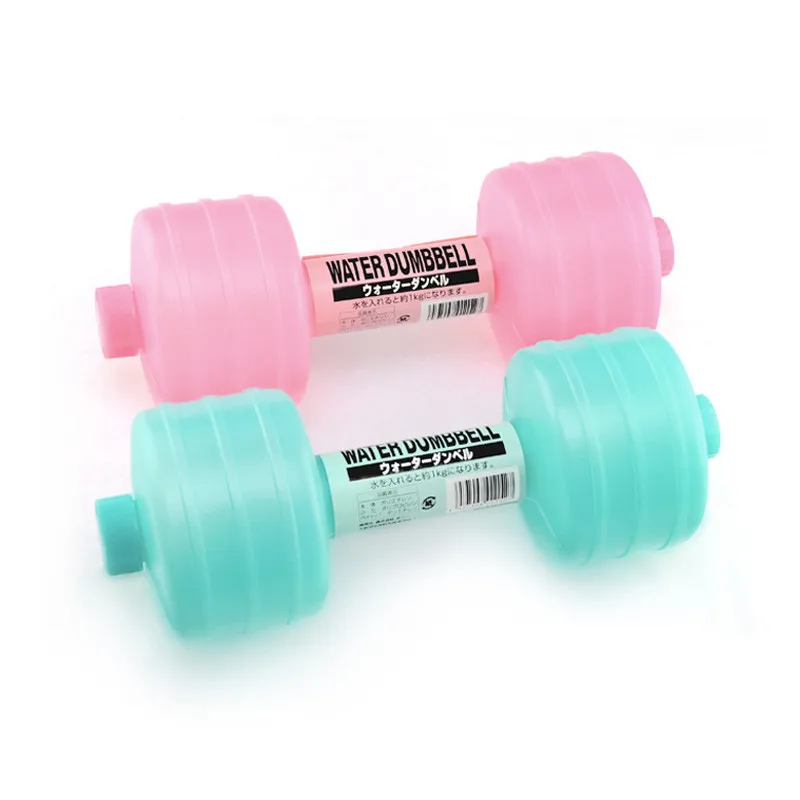 

New Injection Water Dumbbells for Fitness Aquatic Barbell Gym Weight Loss, Pink,blue