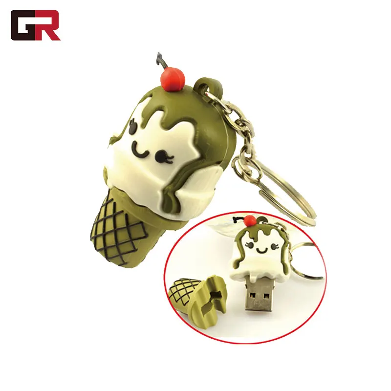 

Factory Price Custom Personal Promotion Hamburger Phone Wholesale Pvc Usb Keychain