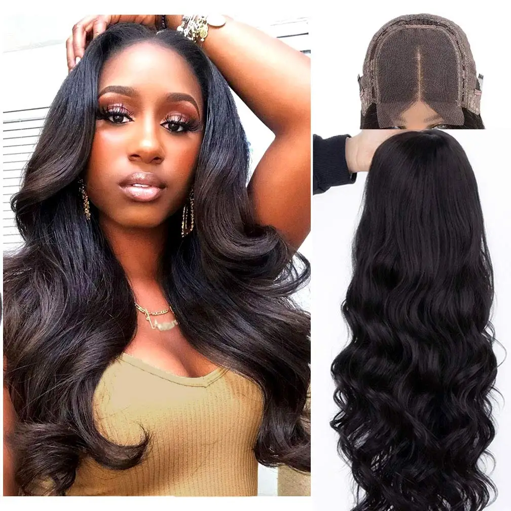 

Factory Supply Black 13x6 T Part HD Front Lace Free Parting Human Hair Long Deep Wave Curly Wigs For Women