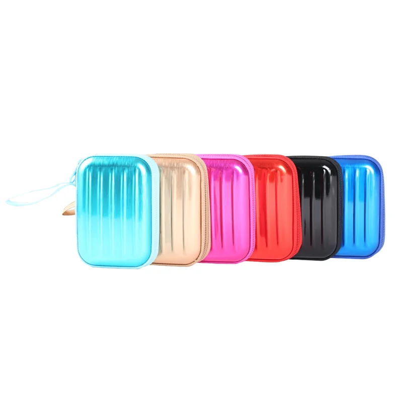 

Hot Selling Mini Portable Zipper Shaped Metal Case Wallet, Customized