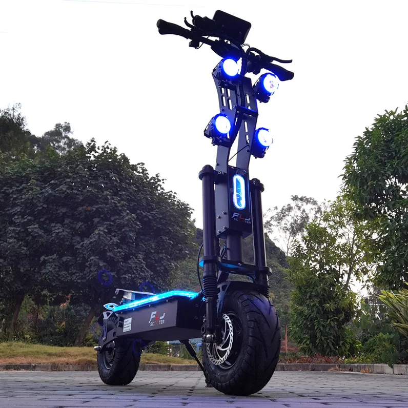 

FLJ New Design E Scooter 13inch trottinette electrique 8000W big tire kick electric motorcycle