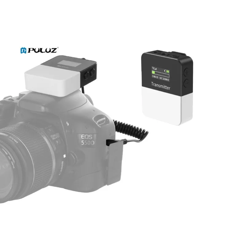 

Manufacturer OEM Service PULUZ Vlog Video Wireless Lavalier Microphone for DSLR Cameras