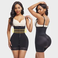 

Wholesale Compression Elasticity Adjustable Hooks High Waist Tummy Control Open Crotch Shapewear Bodysuit Butt Lifter Panties