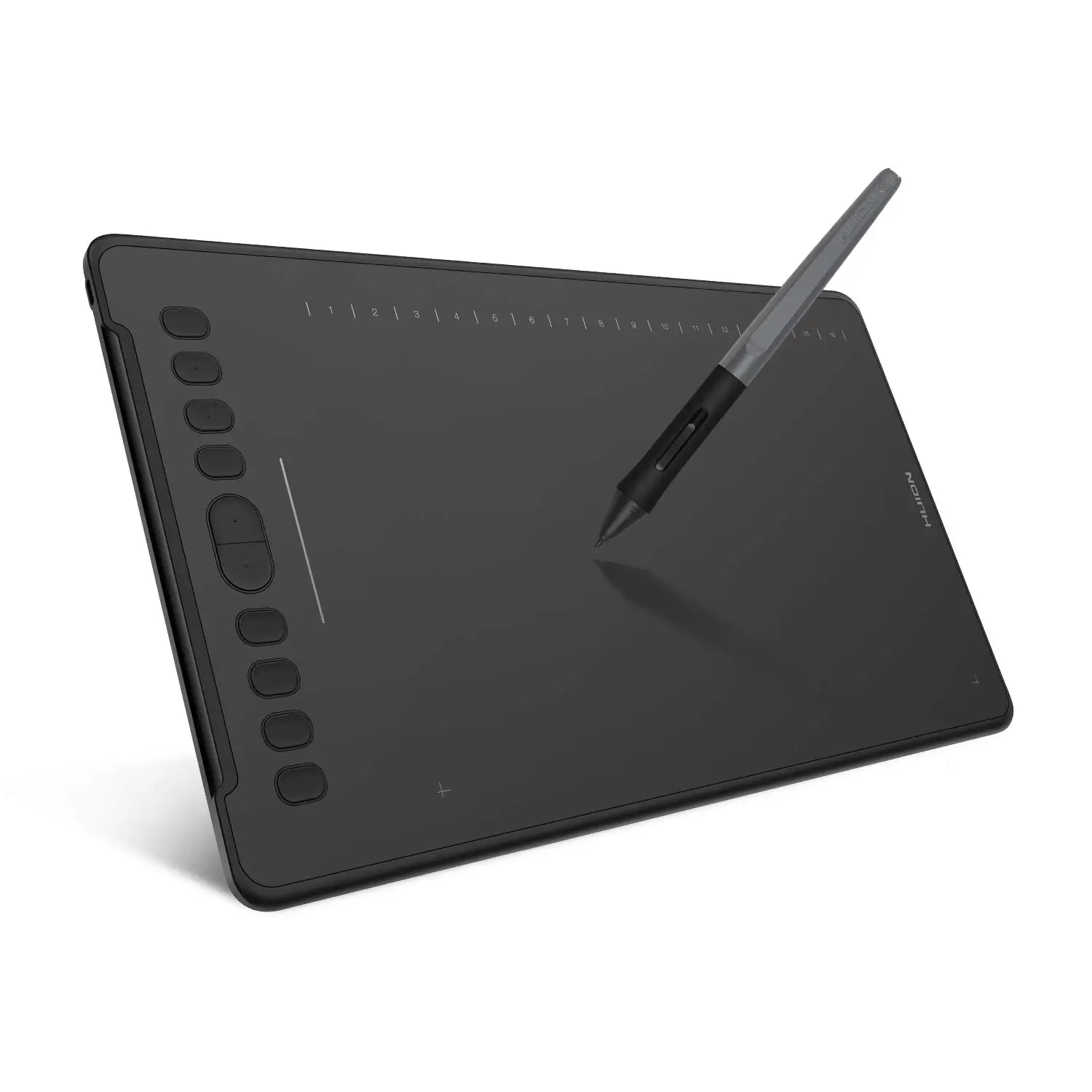 

Huion H1161 New released graphic tablet model 11*6.87 inches working area with 10+16 keys Computer accessories, Black