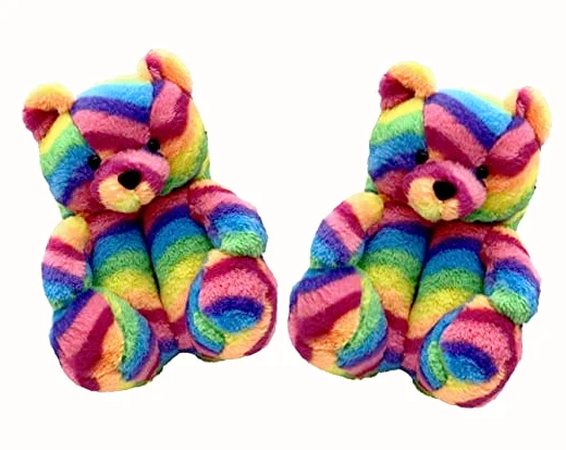 

2021 best selling teddy bear slippers animal teddy bear house furry slippers, Customized color