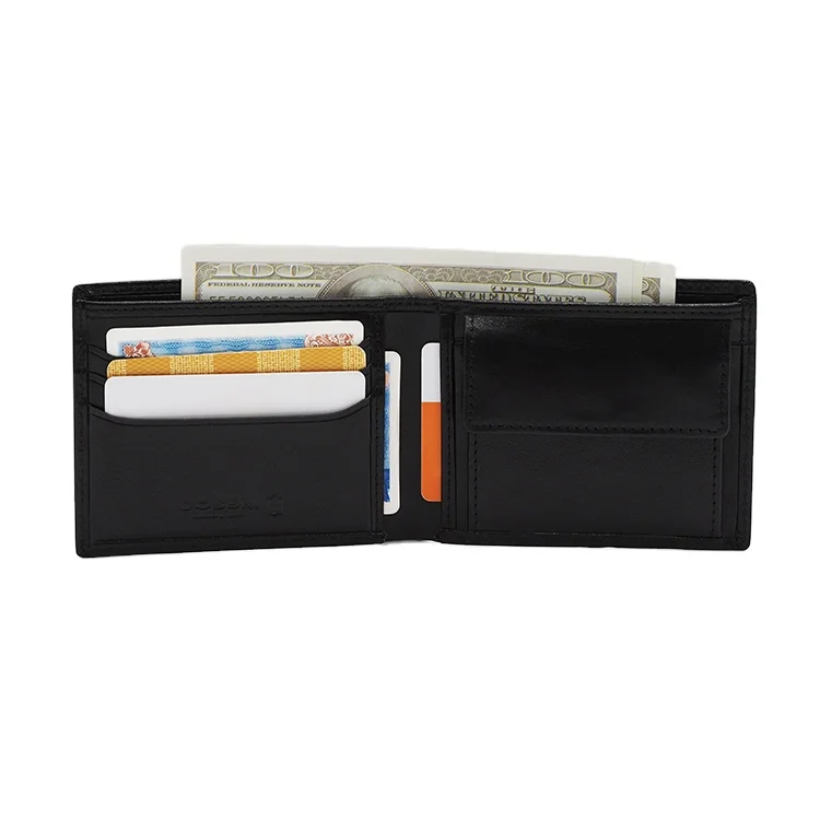 

Luxury personalized genuine leather men wallet with coin purses