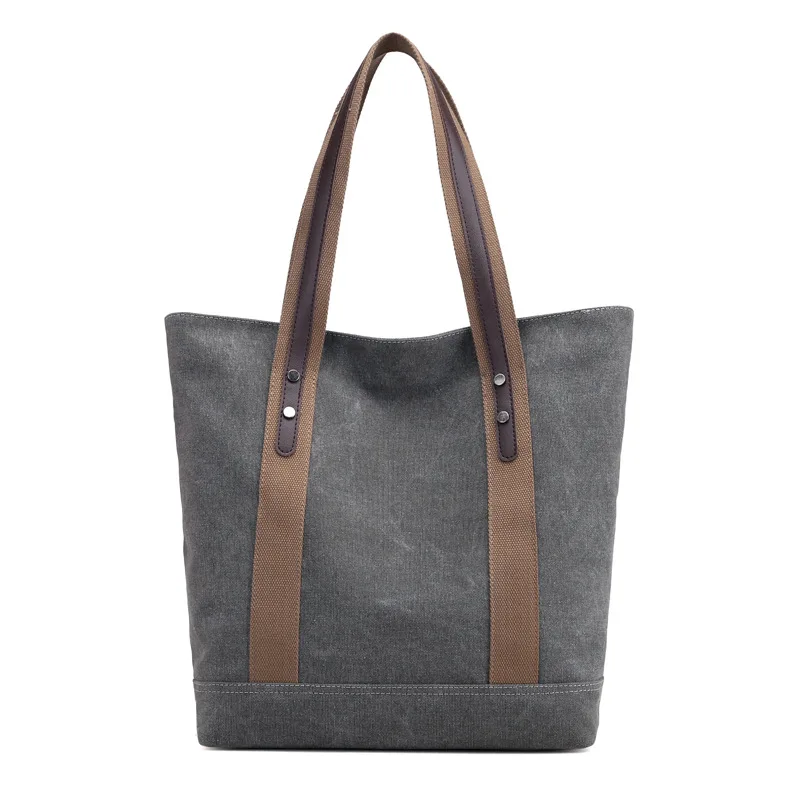 

New Fashion 16A Canvas PU Soft Material Hand Bag Lady Tote Handbag Bags For Women