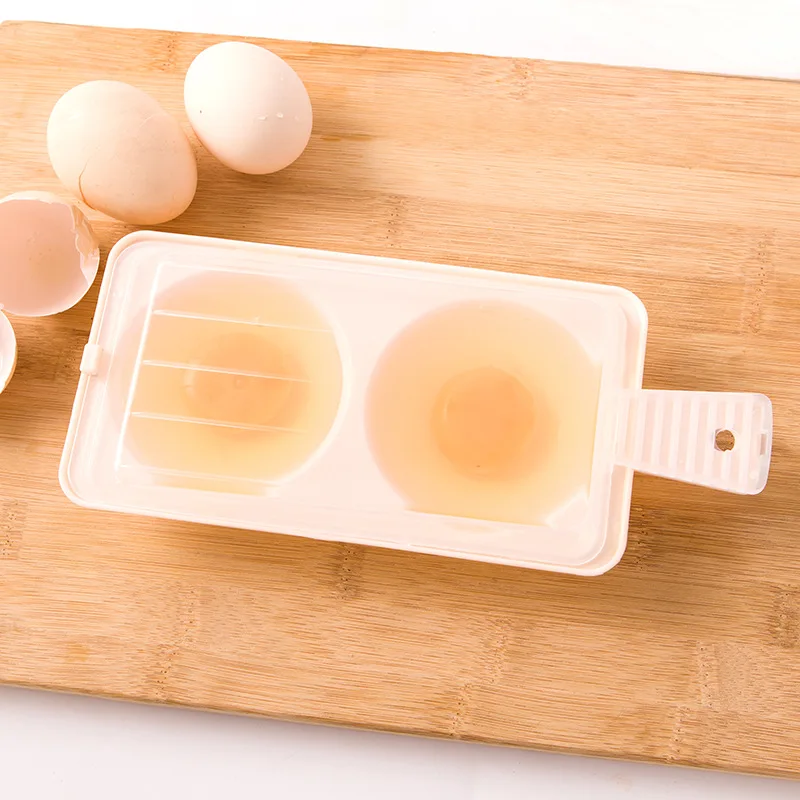 

Fun Kitchen Breakfast Portable Egg Cooker Diy Mold Microwave Oven Steamer Can Cook 2 Eggs At A Time