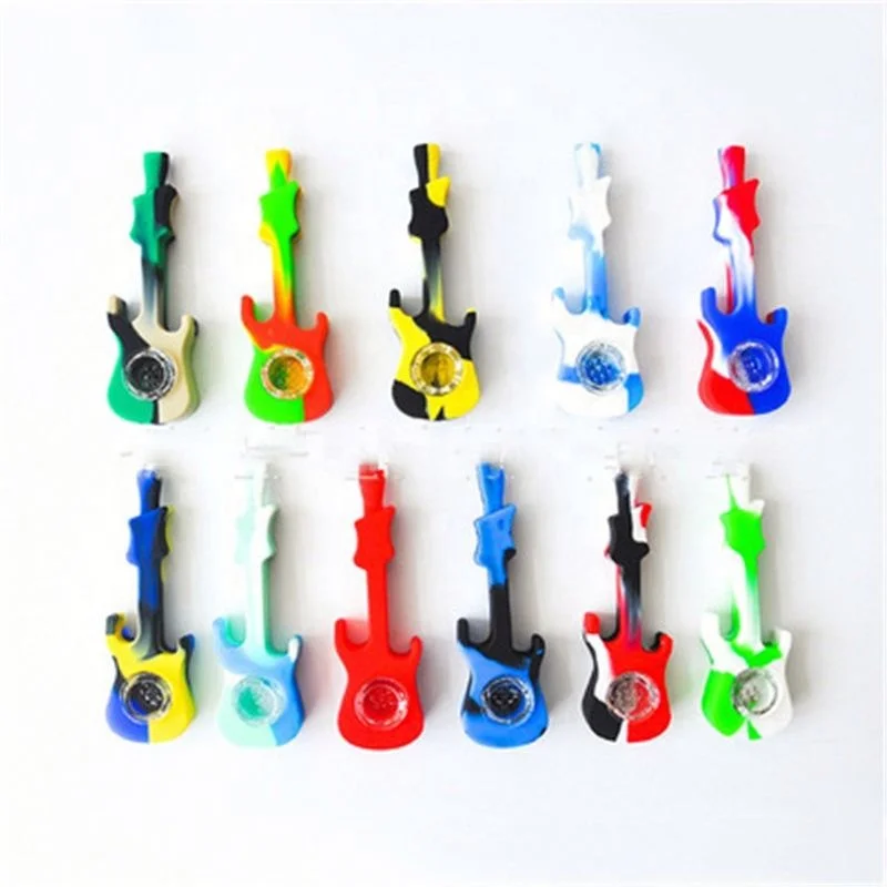 

Silicone Guitar Smoking Pipe Jhcentury, Random