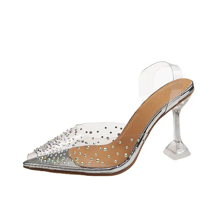 

2020 Fancy Ladies Heel Shoes For Women transparent heels