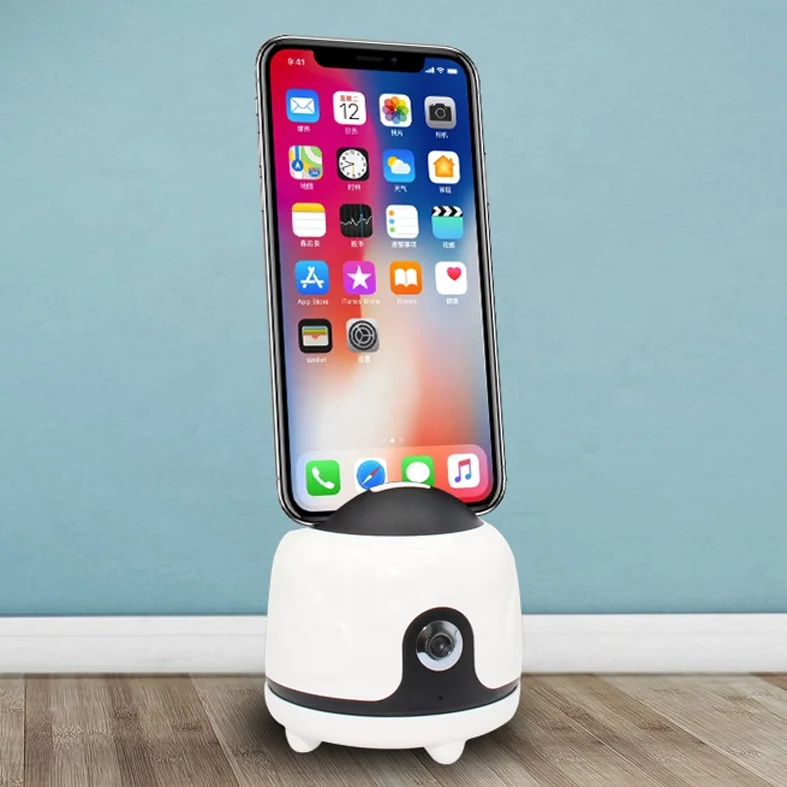 

Smart Selfie Tripod Auto Face Object Tracking Phone Shooting Holder 360 For Vlog Shooting Live Streaming