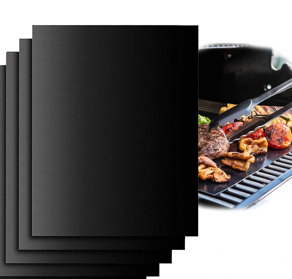 

Easy Barbeque Customised Size PTFE Fireproof Non-Stick Weber Barbecue Mesh BBQ Grill Mats