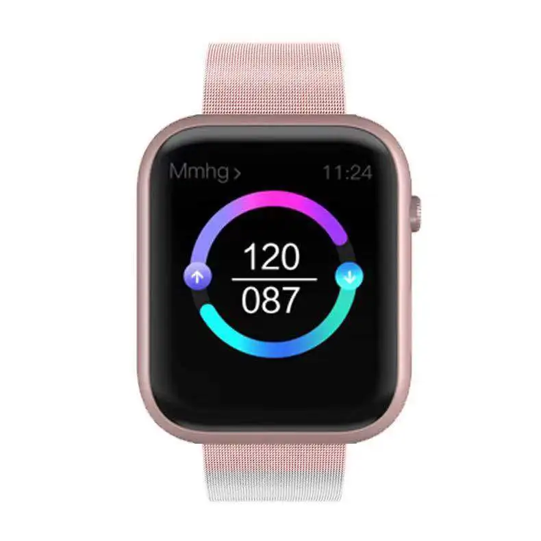 

New Model SX16 Smart Watch, Multi-straps Changeable Pink Color Blood Pressure Heart rate Monitor Fitness Smart Bracelet Watch