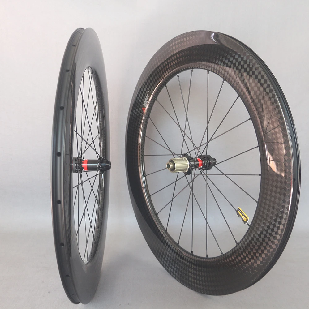 

NEW Carbon Rim Disc Wheelset 12K Weave D411/D412 Hub Center lock carbon wheels 88*25/60*25/50*25/38*25mm, Ud matte