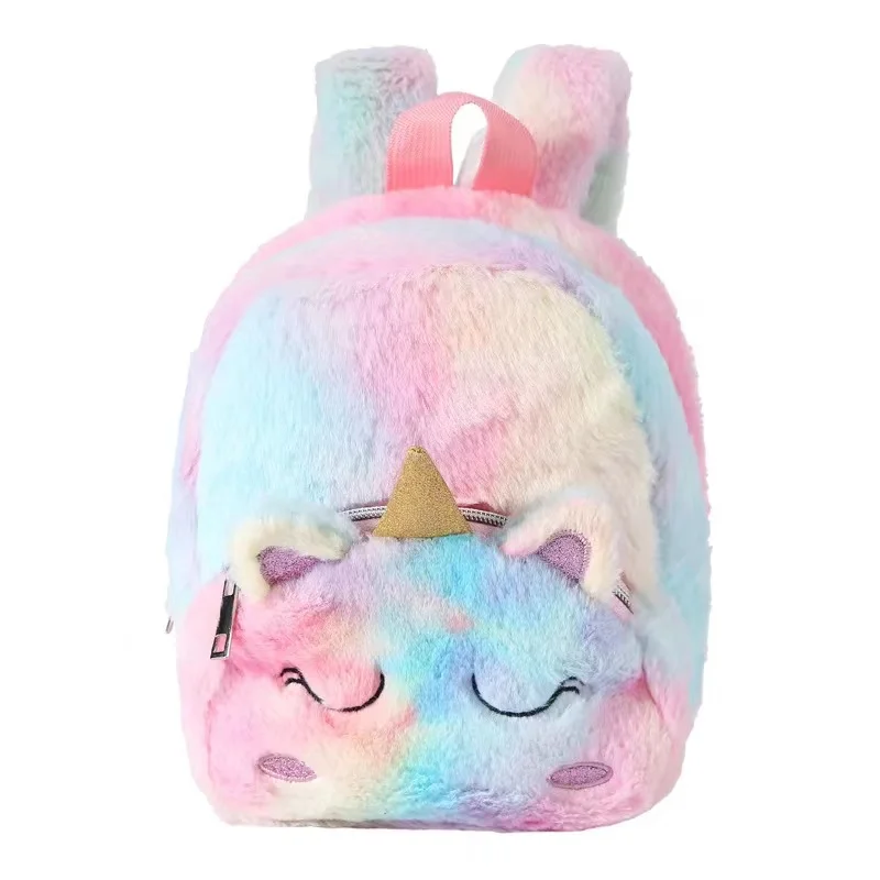 

Cute Fashion Cartoon Plush Bag School Backpack For Kids Girls