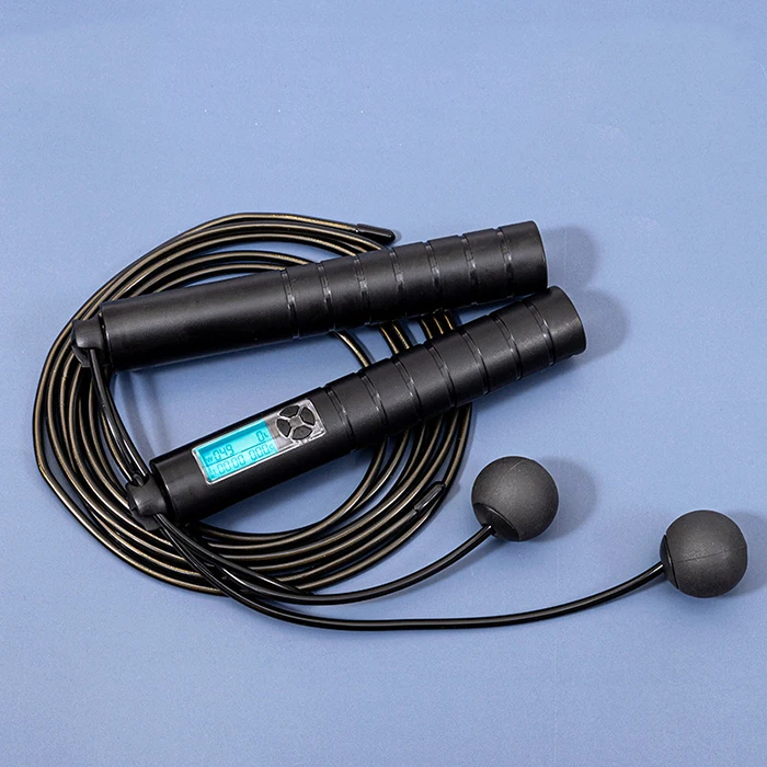 

electronic LED display jump rope indoor training cordless jump ropes PVC skipping rope