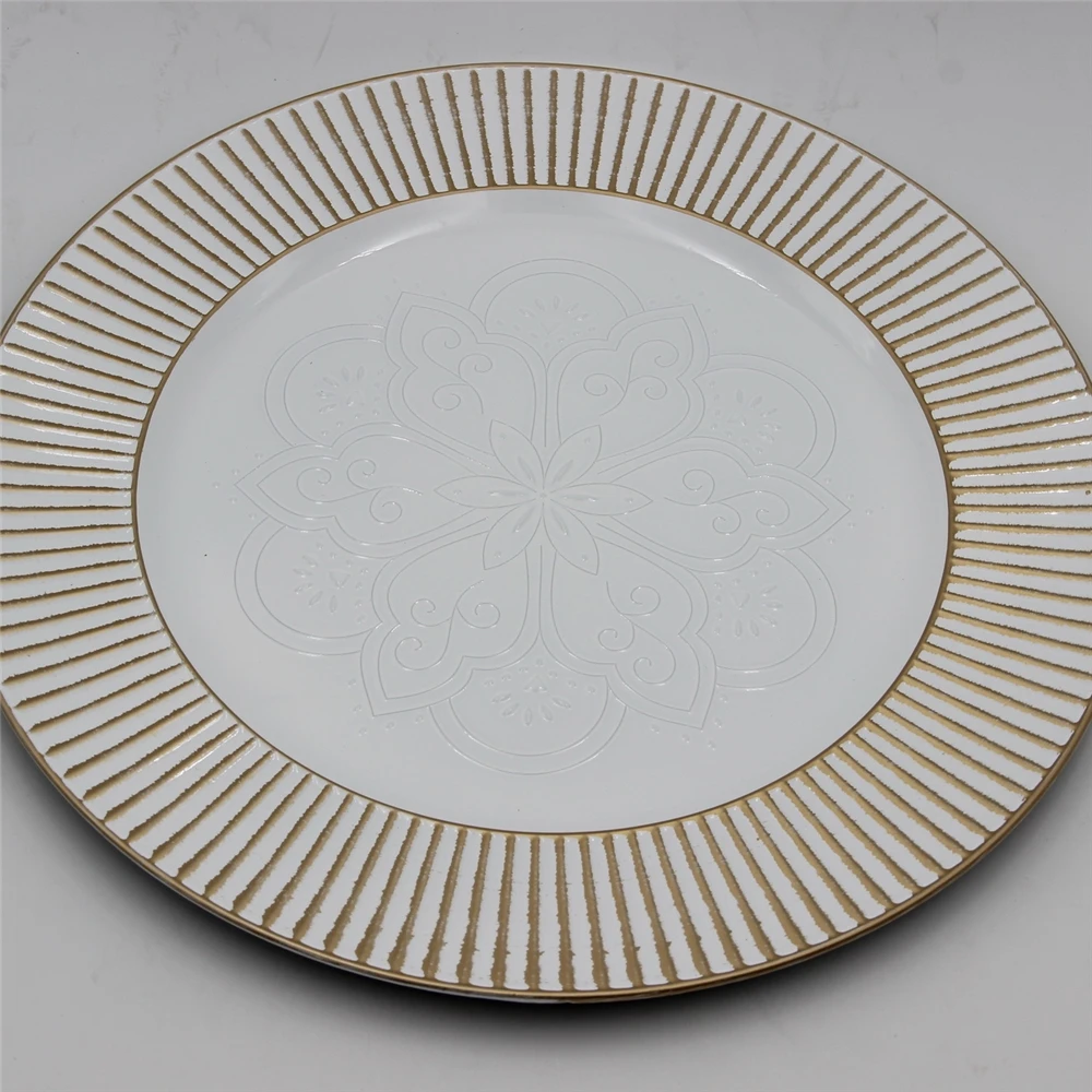 

Promotional Plastic Dessert Disposable Charger Lunch Plate