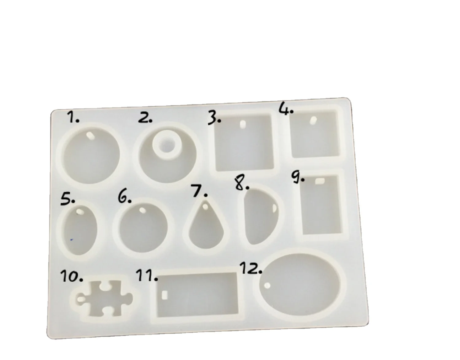 

Pendant DIY High Transparent Shiny Silicone Keychain Mold, Customized colors