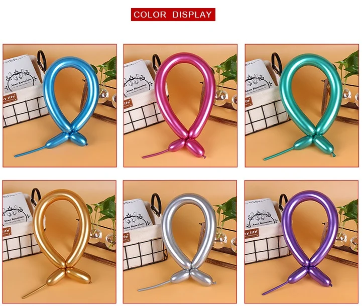 Latex Twisting Balloons 260q Magic Balloons Assorted Color Long