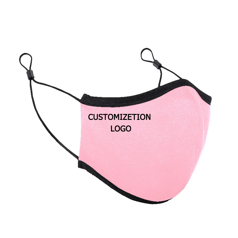 
Custom washable reusable black cotton facemask 