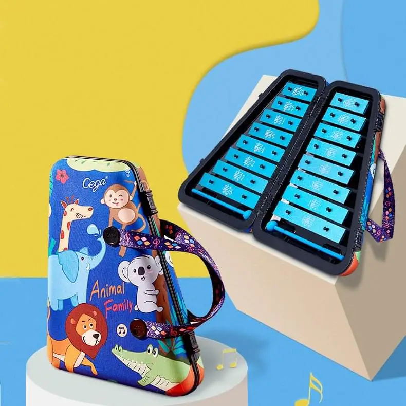 

new arrival Diatonic Colorful Metal Bars wooden xylophone musical instrument toys percussion kids