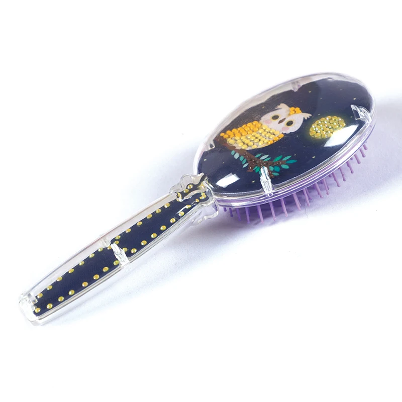 

Wholesale DIY promotion Gift Handmade Diamond Painting Hair Brushes Combs For Women