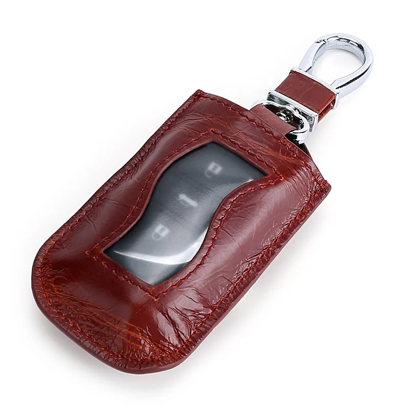 

Wholesale Metal Cowhide Genuine Leather Men Car Key Bag Key Chain Holder Wallet Women Key Ring With Wallet, Black,brown,wine red