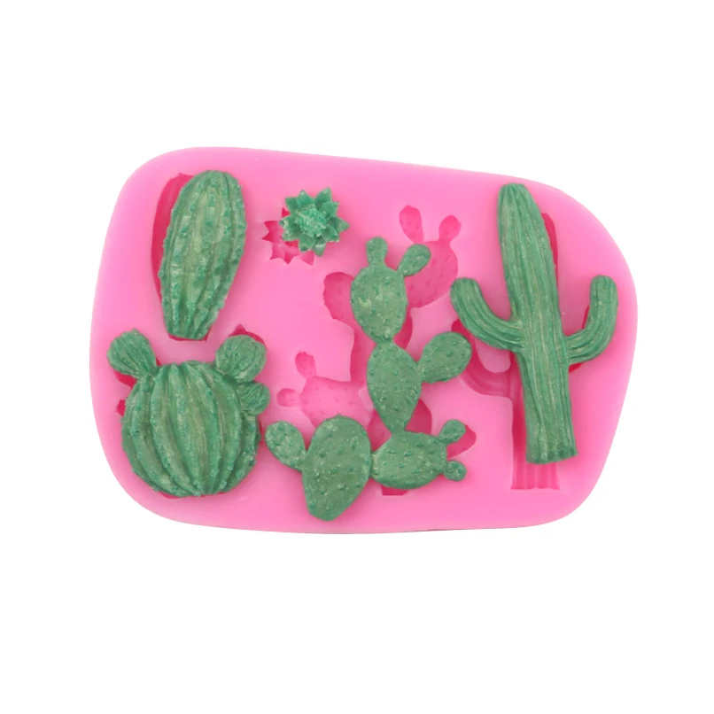 

XGY-367 Fondant Silicone Mold kinds cactus DIY Handmade Baking Tools for Mermaid cake decoration