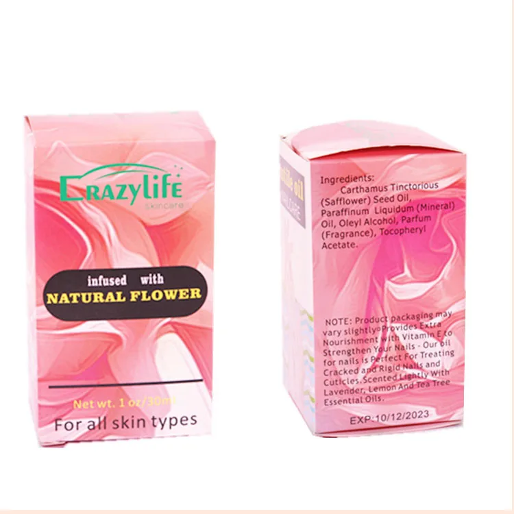 

Natural Dried Flower Nutrition Oil Moisturizing Repair Nail Care Nail Polish, Transparent