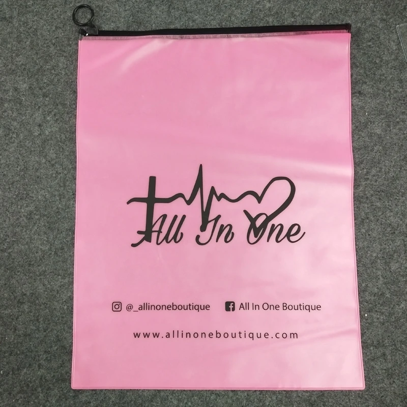 

Custom Printed Your Own Logo Small Plastic Frosted Ziplock Zipper Pvc Poly Bags Zip Lock For Earring Necklace Jewelry Packaging