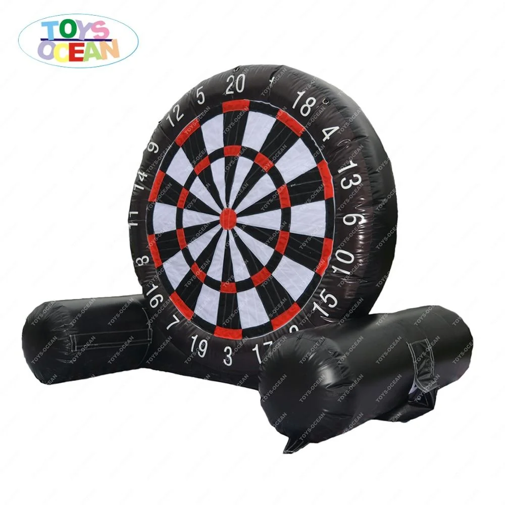 

Outdoor Mini Inflatable Soccer Football Dart Board Sport Games for Kids, Black