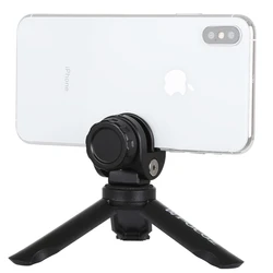 Drop Shipping PULUZ Folding Plastic Tripod with Phone Clamp for Action Cameras and Cell Phones