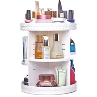 

Adjustable Multi-Function Cosmetic Storage Box Rotating Makeup Organizer 360 Degree Rotation