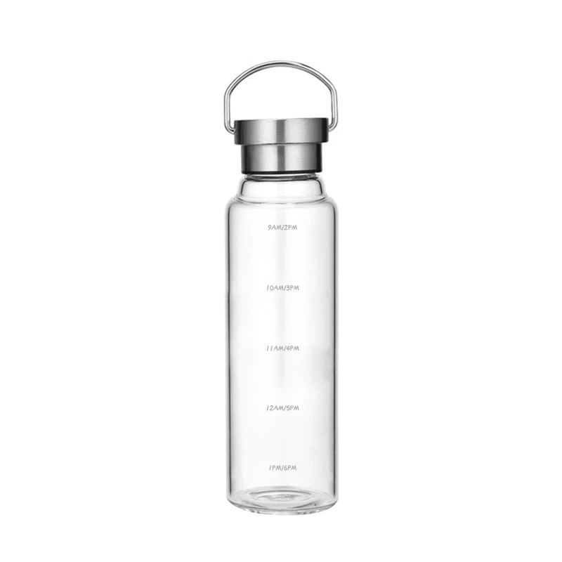

MIKENDA double wall borosilicate glass water bottle tumbler 500ml eco friendly bpa free glass water bottle