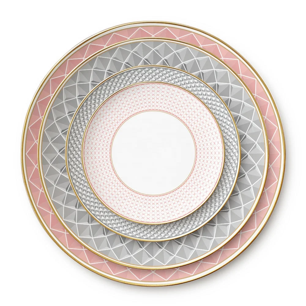 

Factory Price Luxury Design Porcelain Dinnerware Set Bone China Dinner Plate Sets For Restaurant Hotel