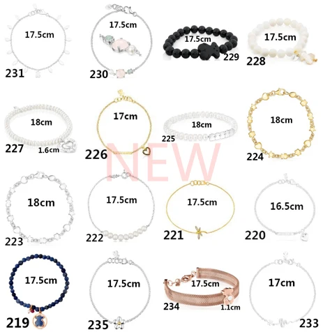 

2021 100% 1:1 925 Sterling Silver Bear Fashion Simple Classic bracelet Decoration Clavicle Chain Original Jewelry Free Shipping