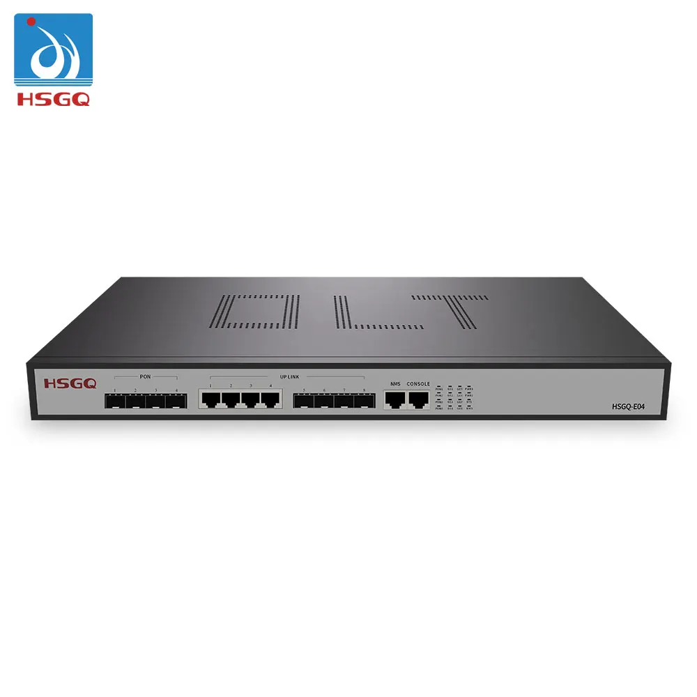 

HSGQ-E04 OEM ODM 19 inch 1U FTTH 4 port epon OLT Fiber Optical 4 Ports Gpon EPON FTTH OLT