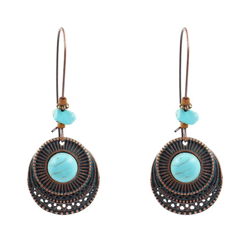 

Wholesale Vintage Tassel Turquoise Earrings for Women, Blue