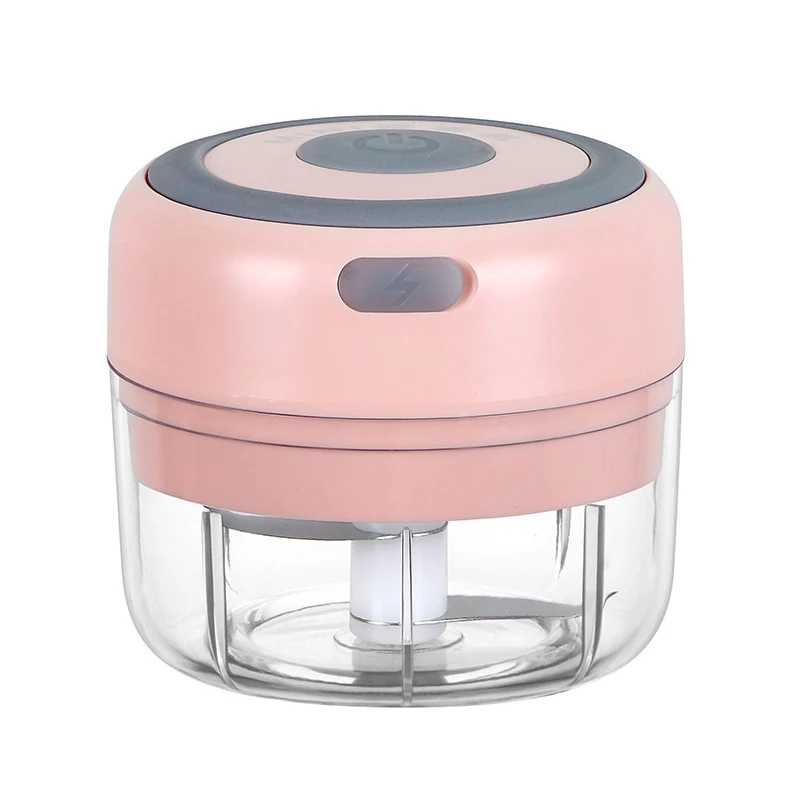 

Electric Food Garlic Vegetable Chopper Grinder Crusher Rechargeable Onion Multi-function Processor for Nut Meat Fruit, Pink